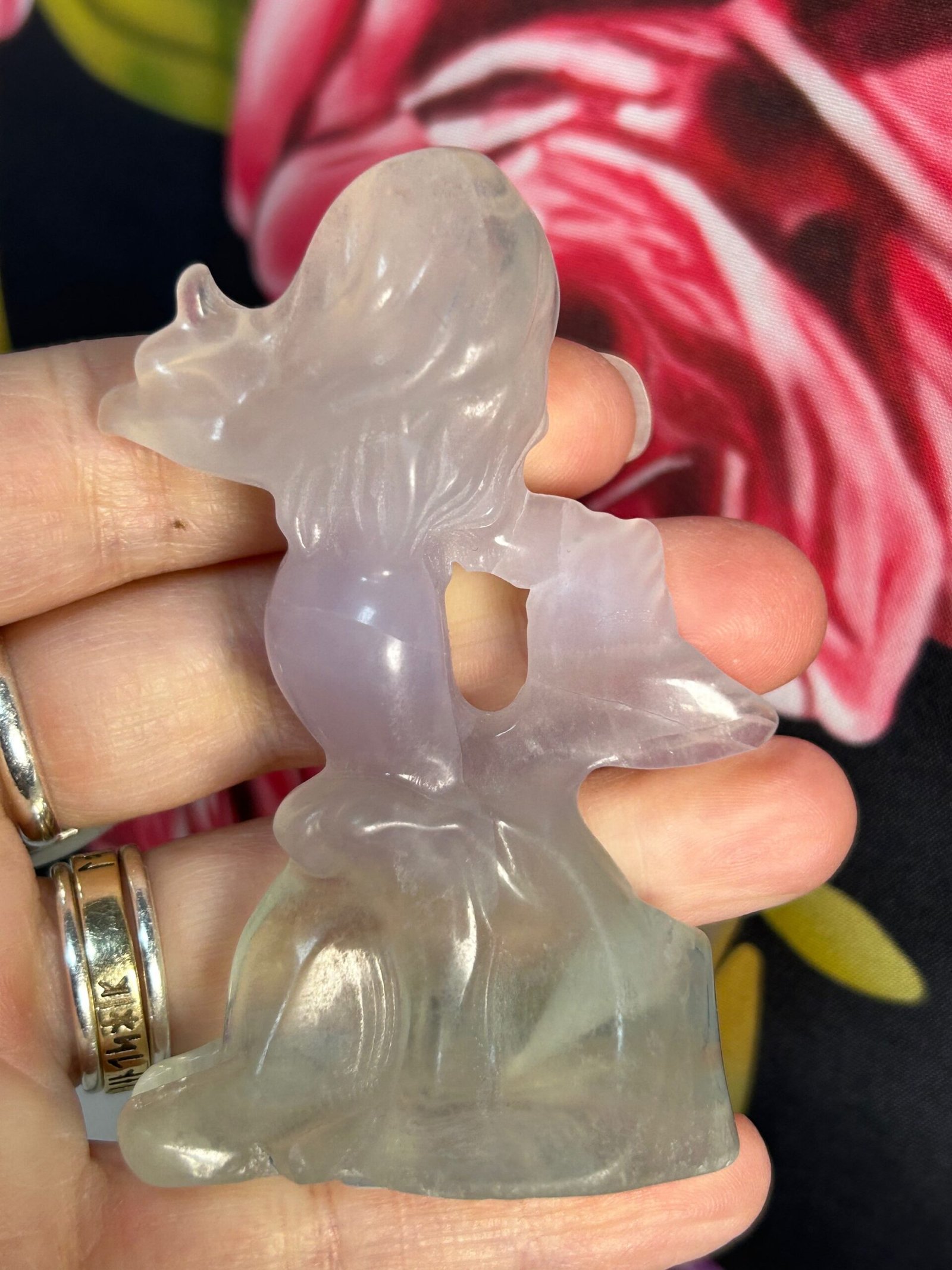 Lavender (Ytrtrium) Fluorite Mermaid - Image 2