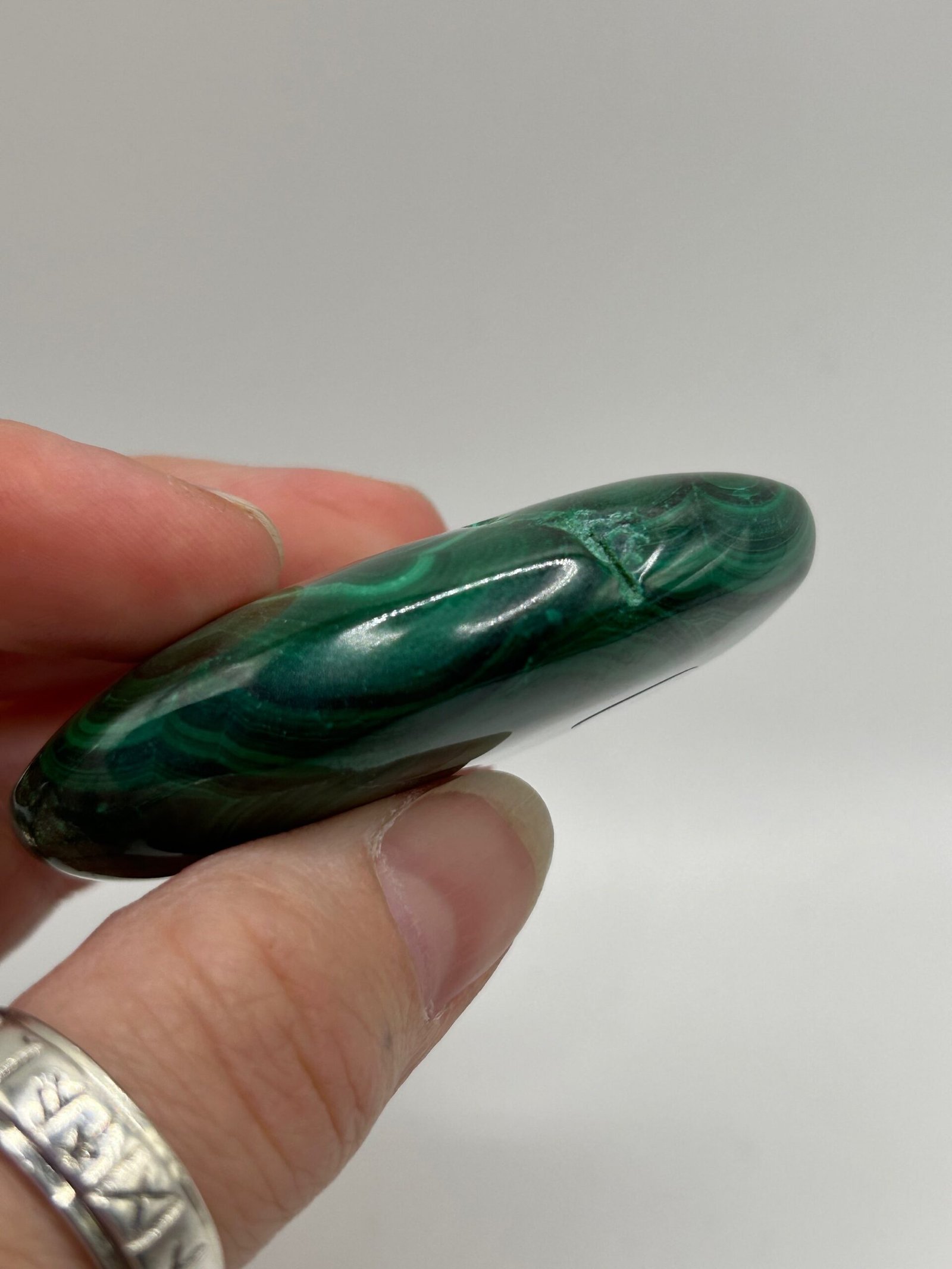 Malachite Palm Stone - Image 3