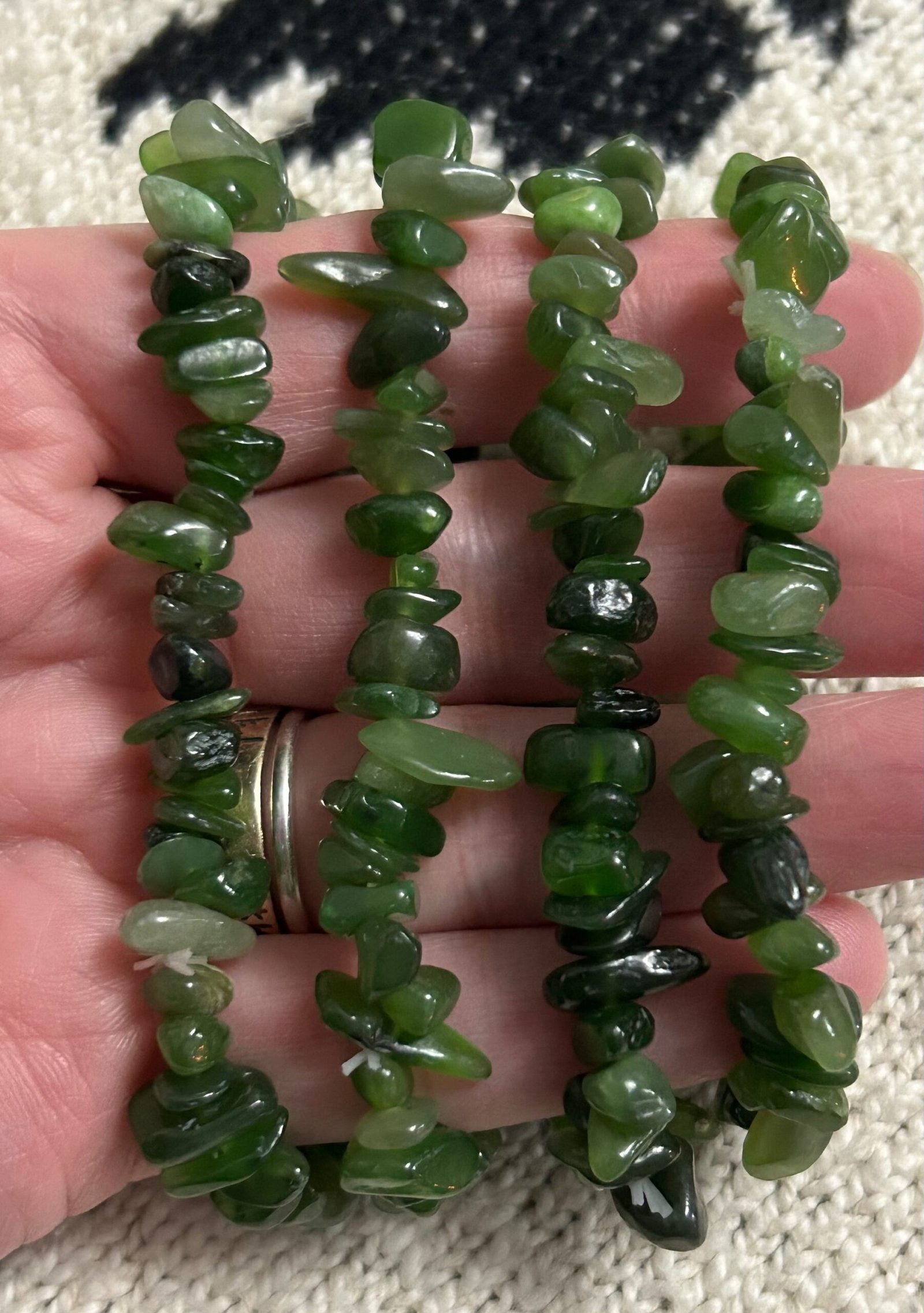 Nephrite Jade Chipstone Bracelet