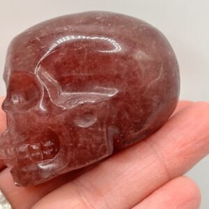 Strawberry Quartz Skull