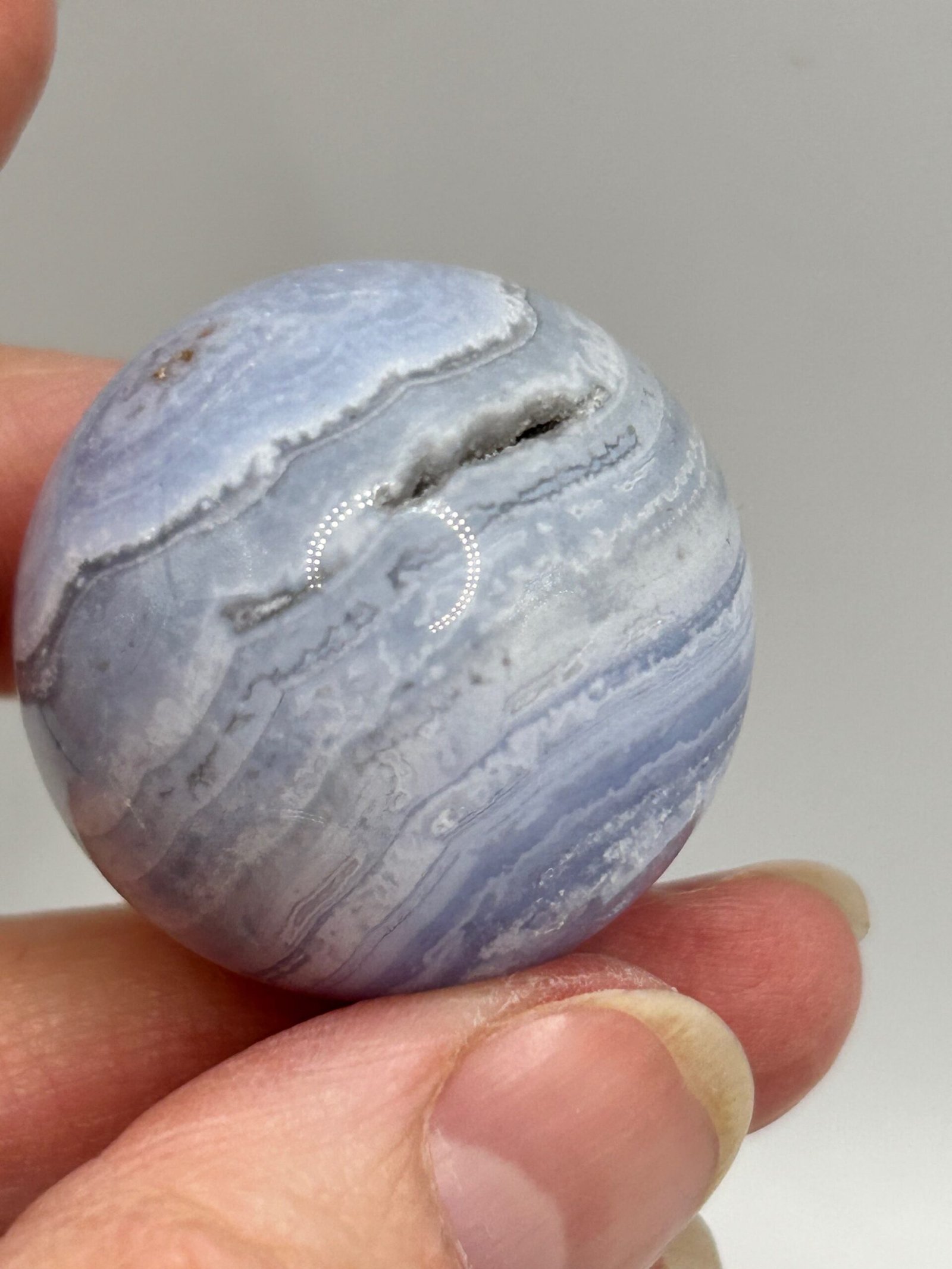 Blue Lace Agate Sphere - Image 3