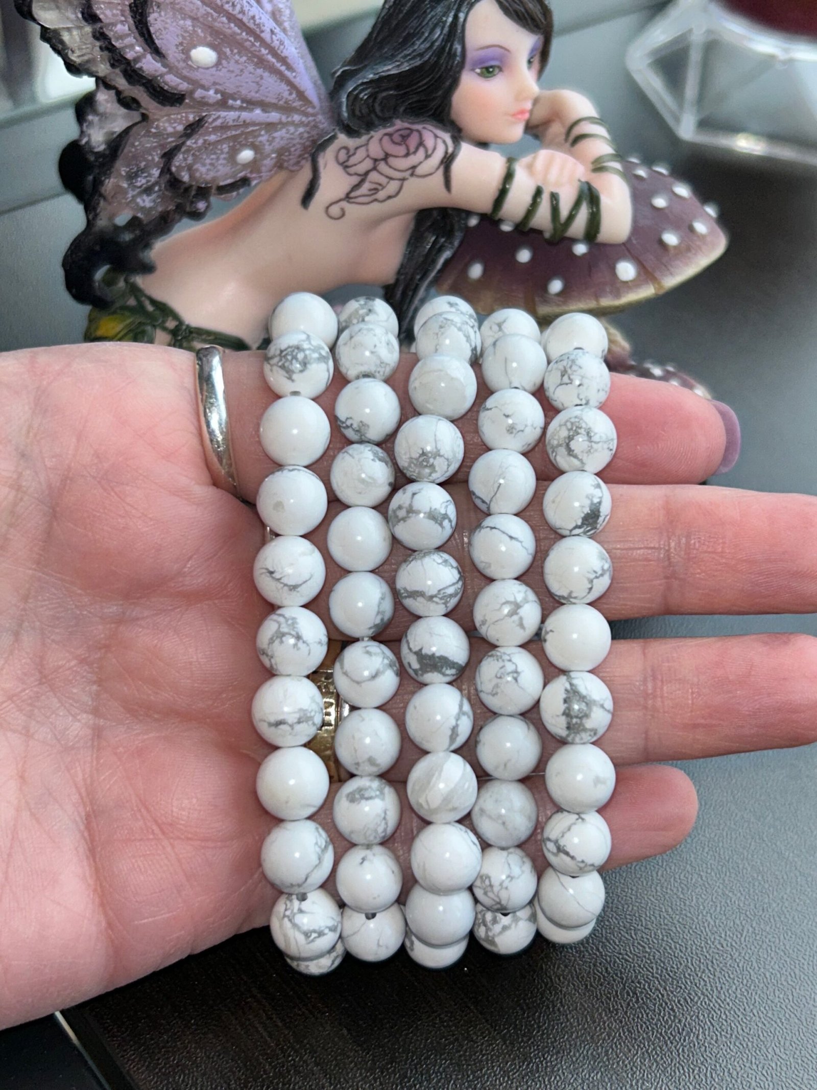 Howlite Bead Bracelet - Image 2