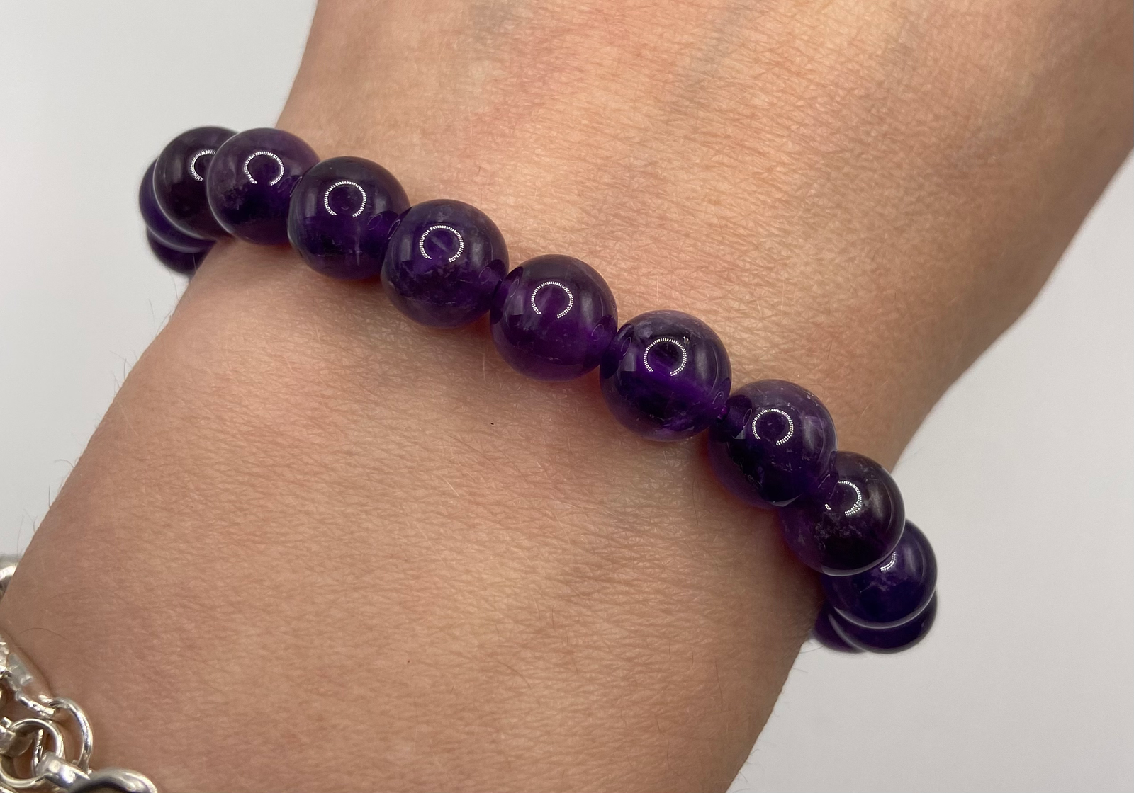 Amethyst Bead Bracelet - Image 2