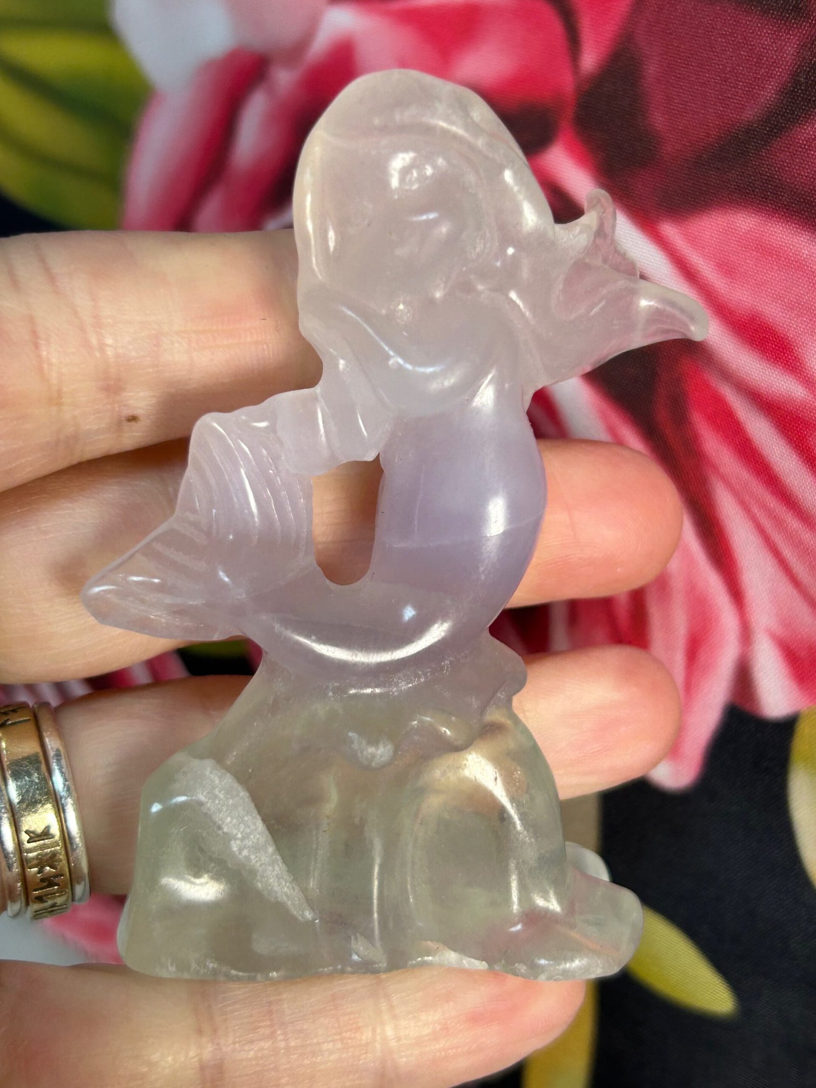 Lavender (Ytrtrium) Fluorite Mermaid - Image 3