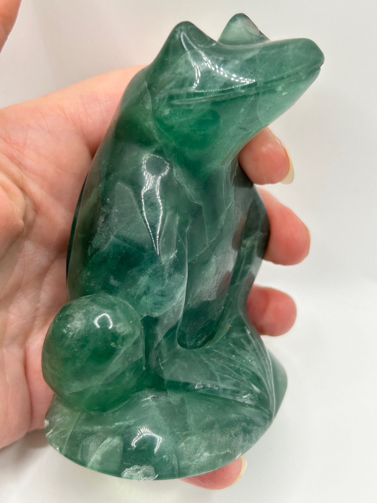 Green Fluorite Frog - Image 6