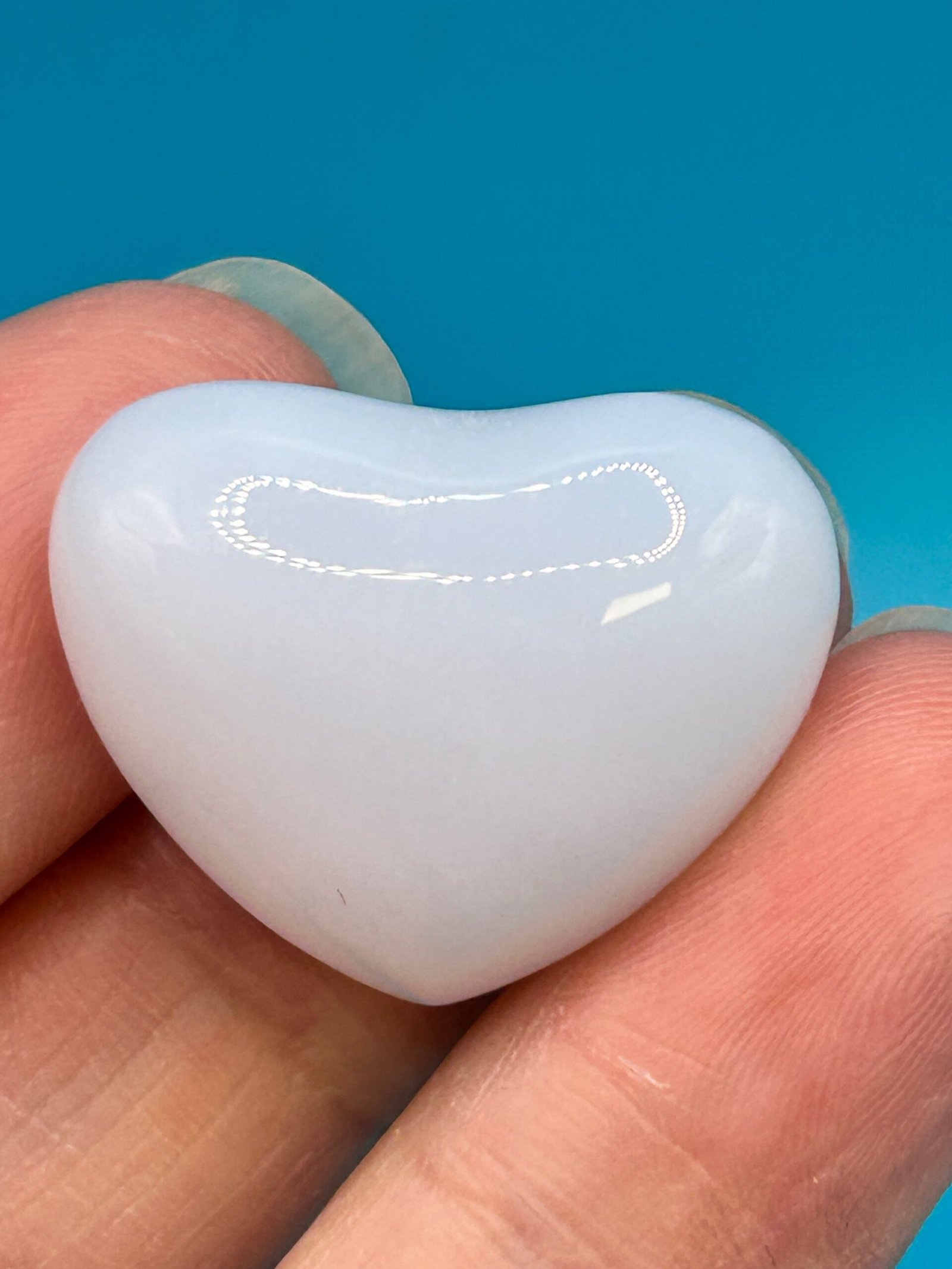 Blue Chalcedony Mini Heart