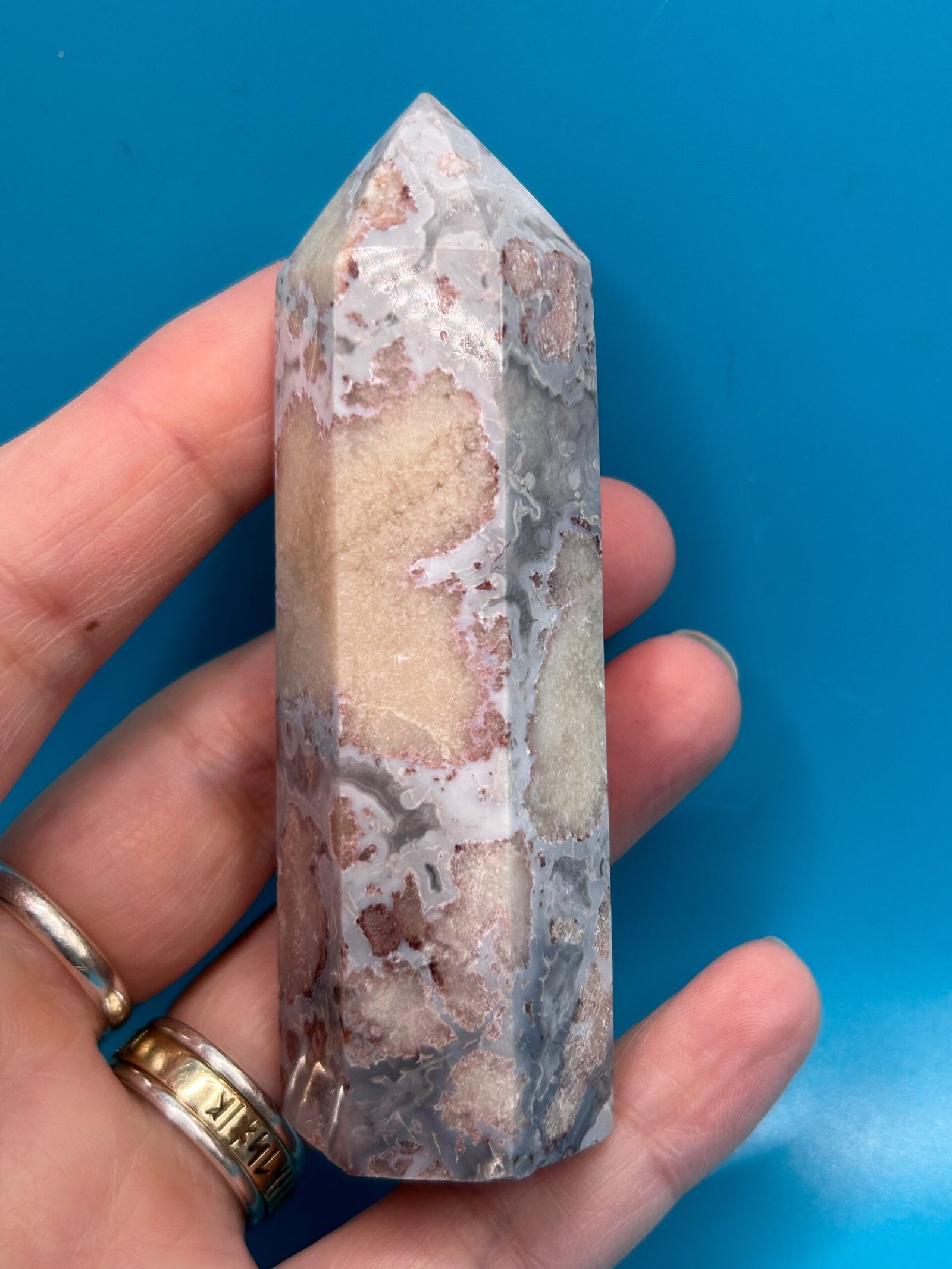 Blue Flower Agate Tower Generator