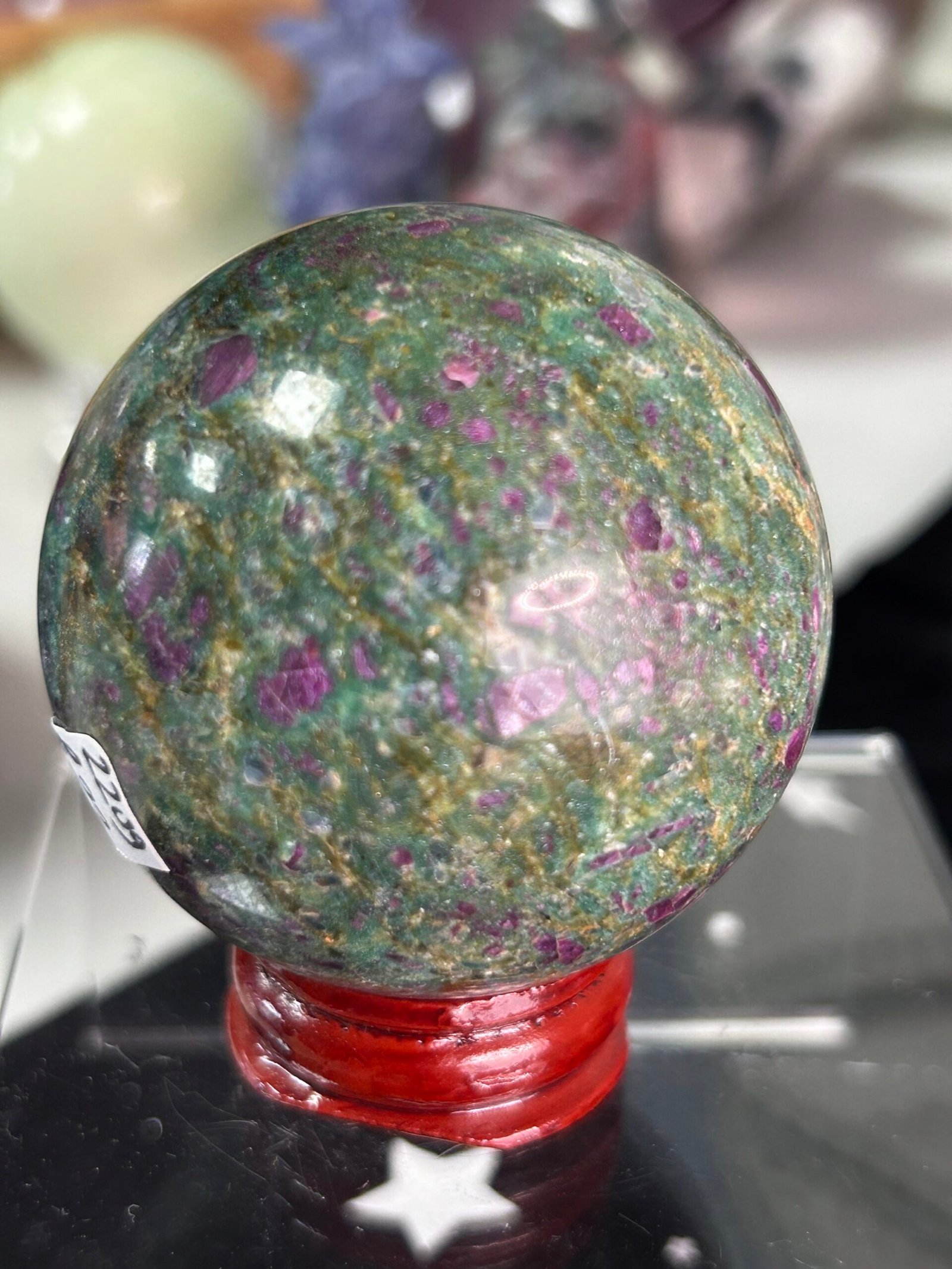 Ruby Fuchsite Sphere