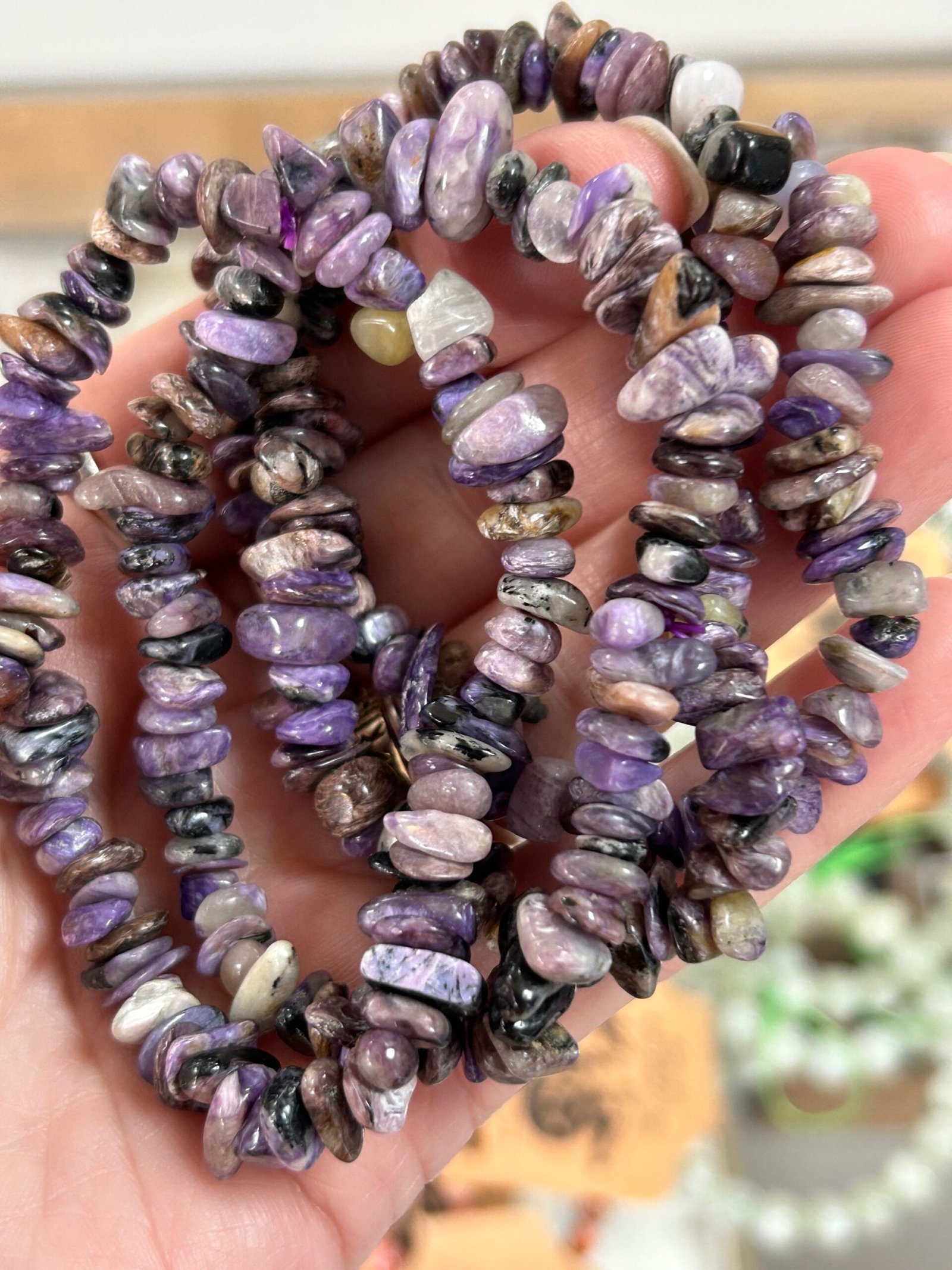 Charoite Chipstone Bracelet - Image 4