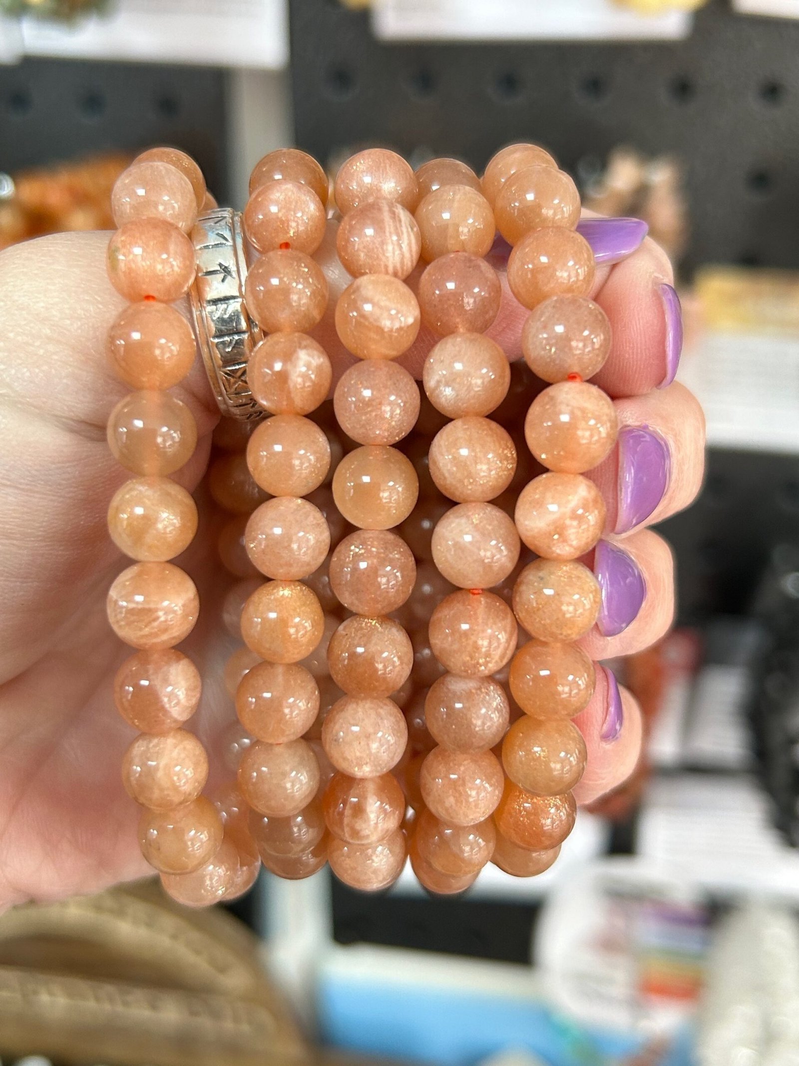 Sunstone Bead Bracelet - Image 2
