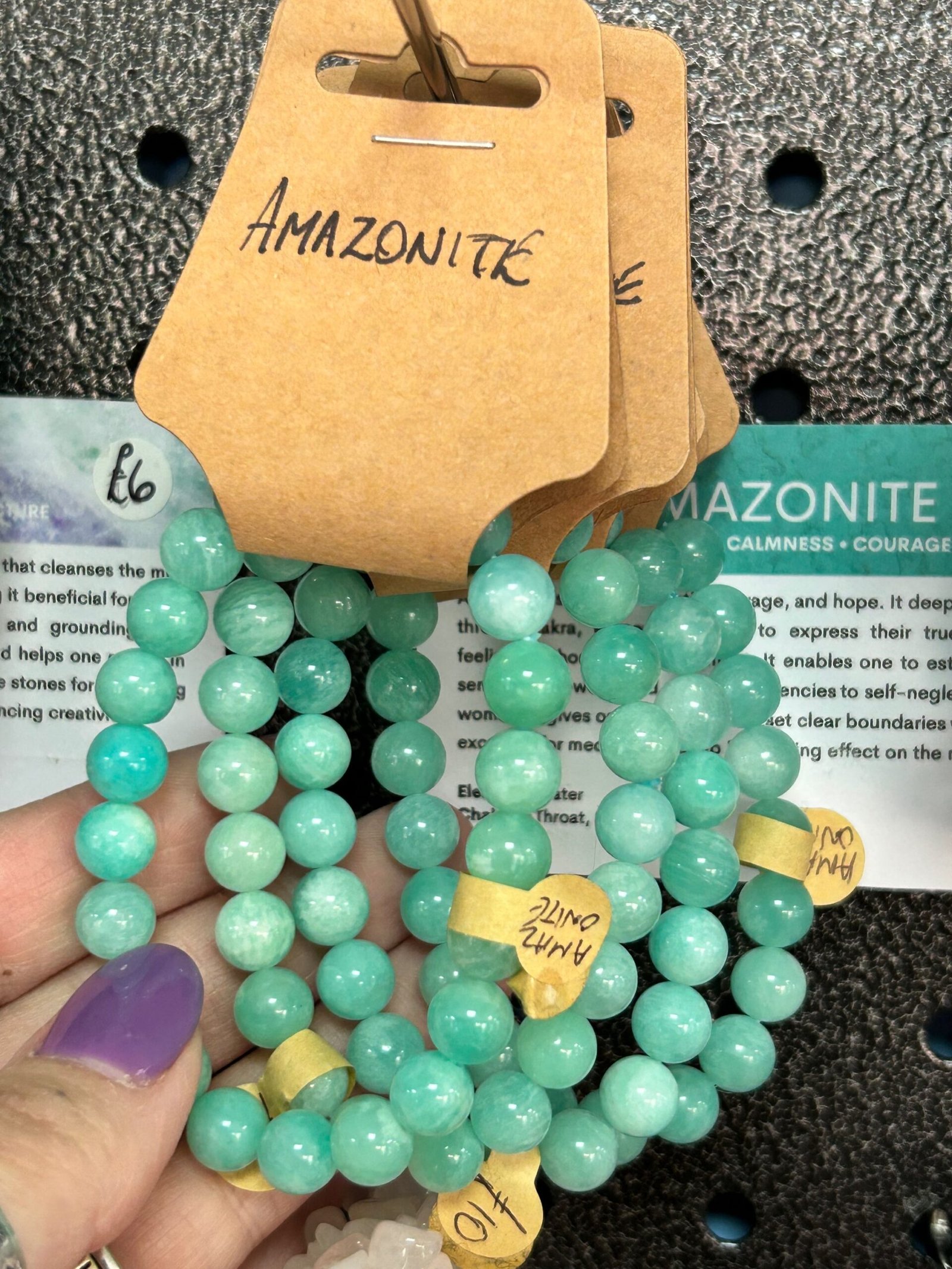 Amazonite Bead Bracelet - Image 2