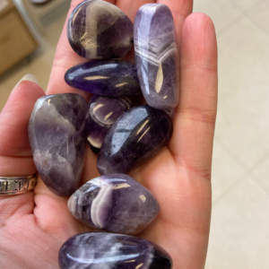 Chevron Amethyst tumbles