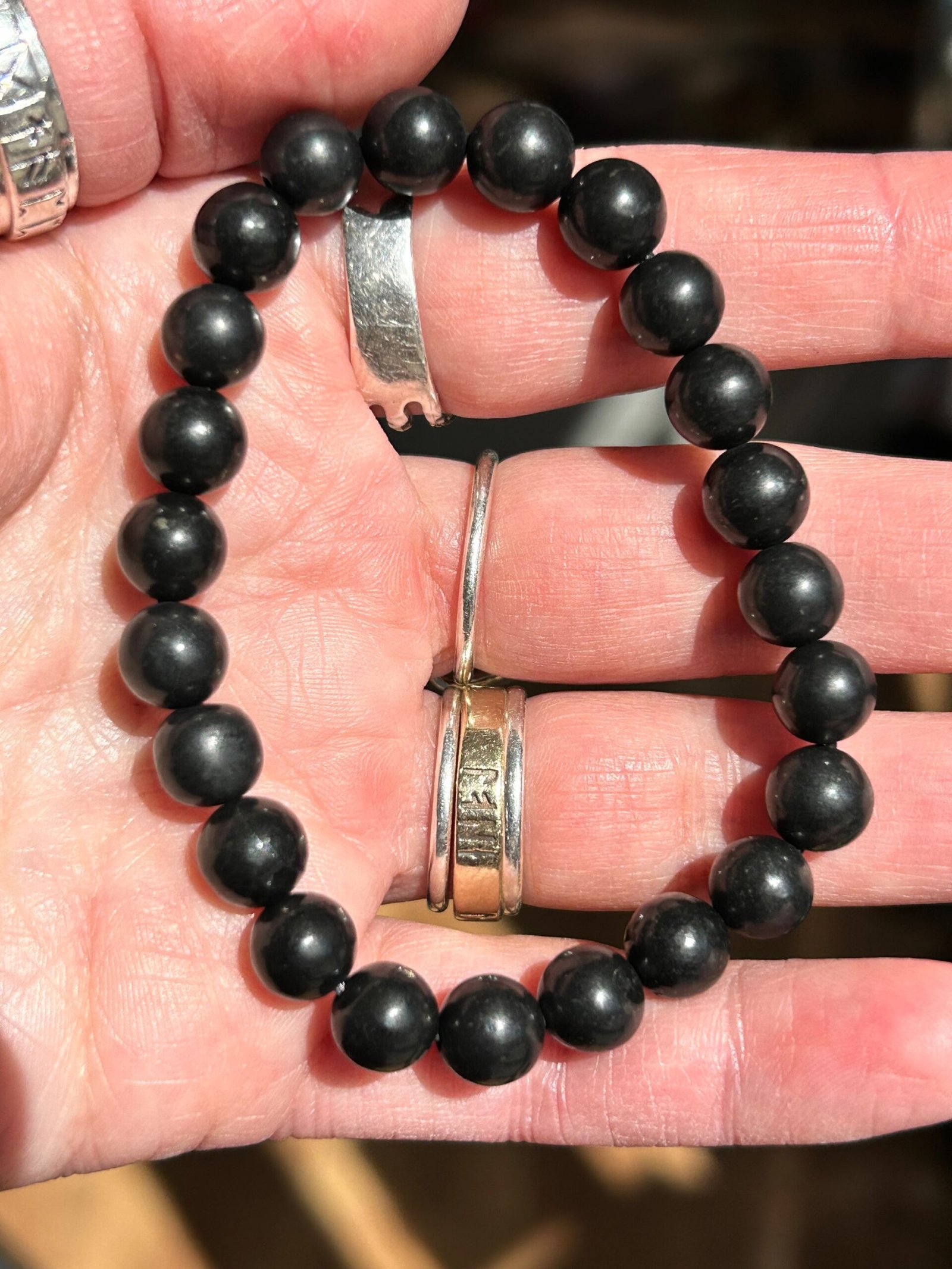Shungite Bead Bracelet