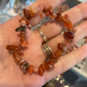 Carnelian Chip Stone Bracelet