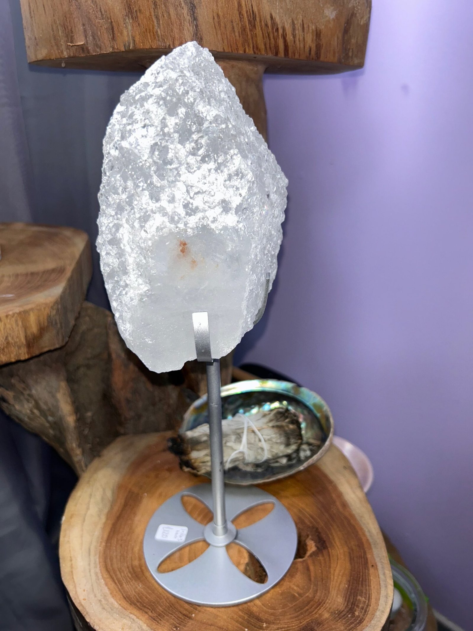 Large Himalayan Nirvana Quartz on Stand