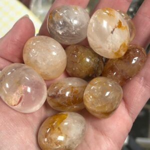 Golden Healer Tumble Stone