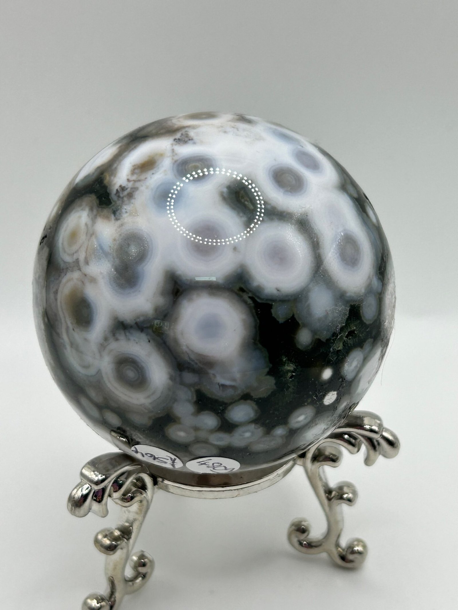 8th Vein Ocean Jasper Sphere - Image 2