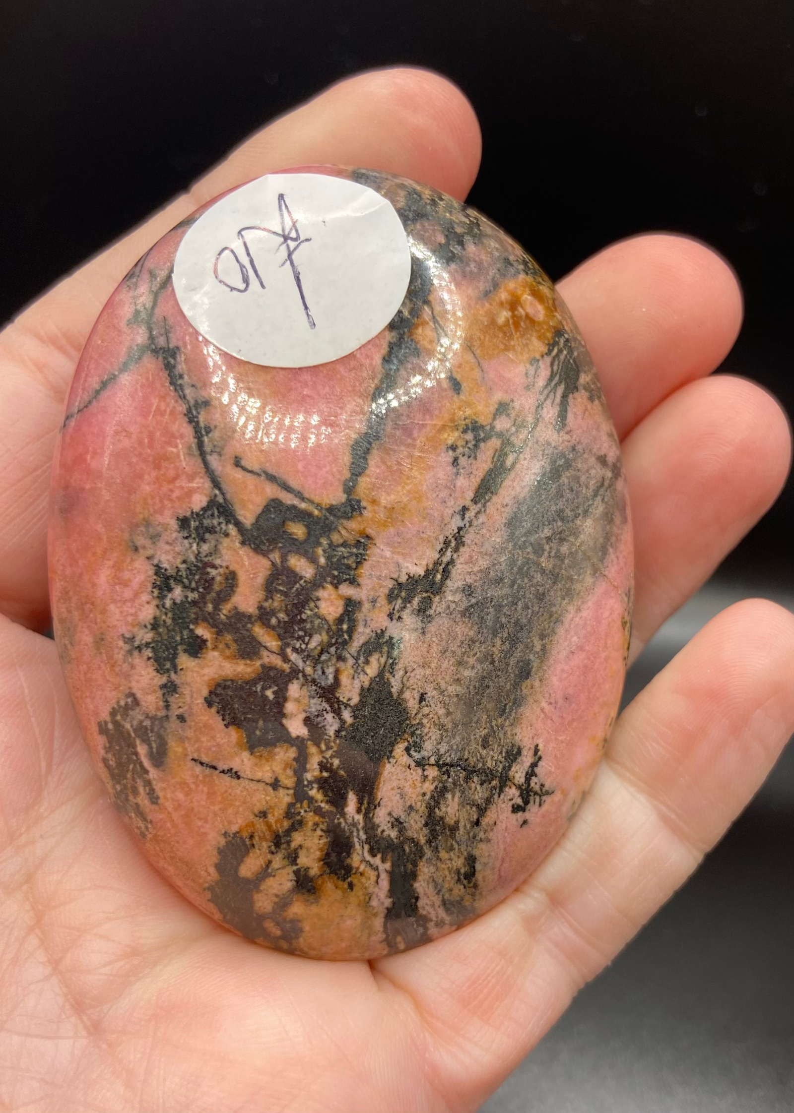 Rhodonite Palm Stone - Image 2