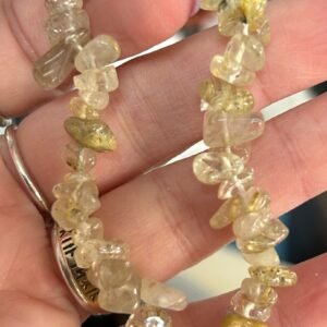 Rutilated Quartz Chipstone Bracelet