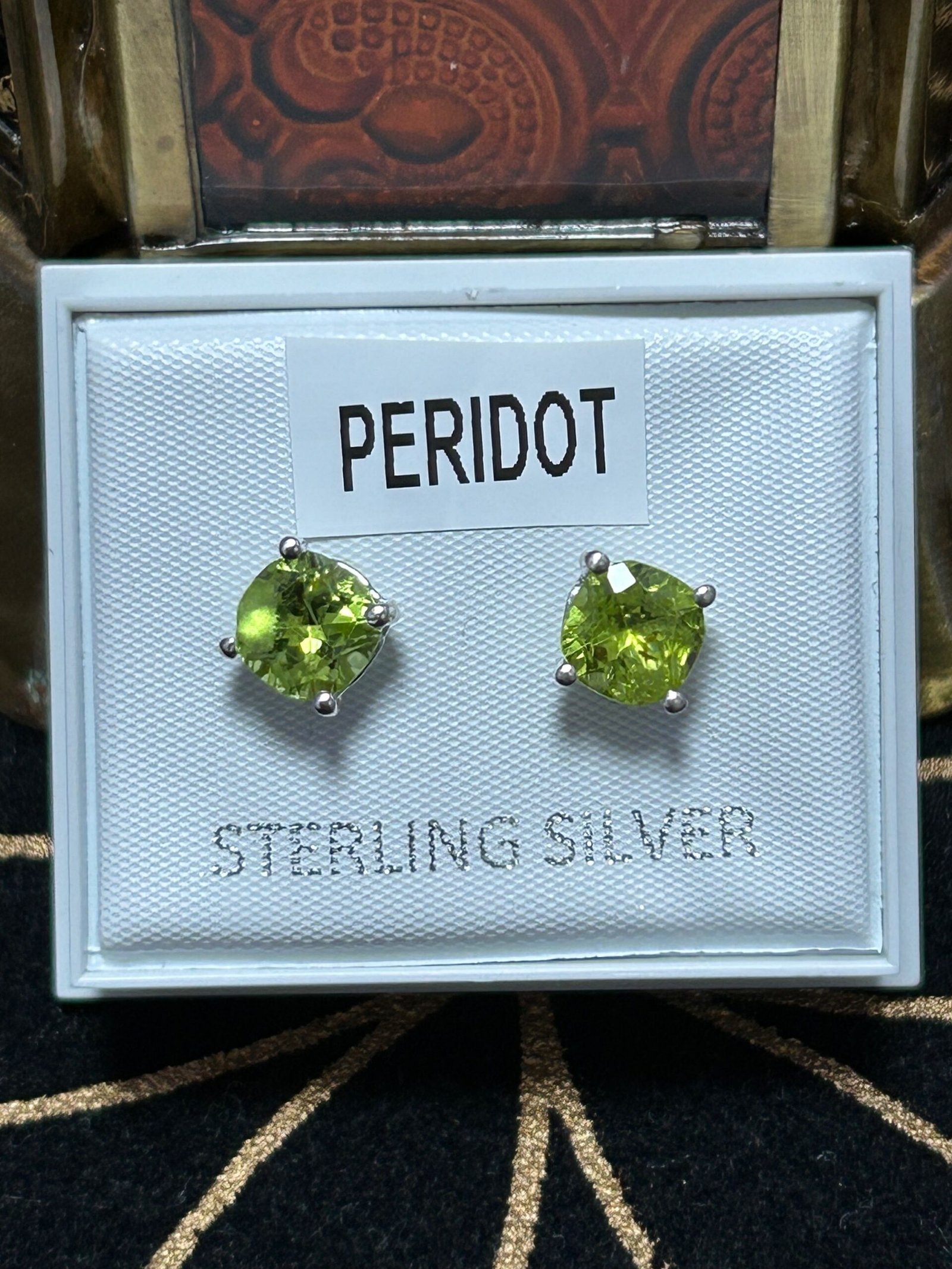Peridot Stud Earrings