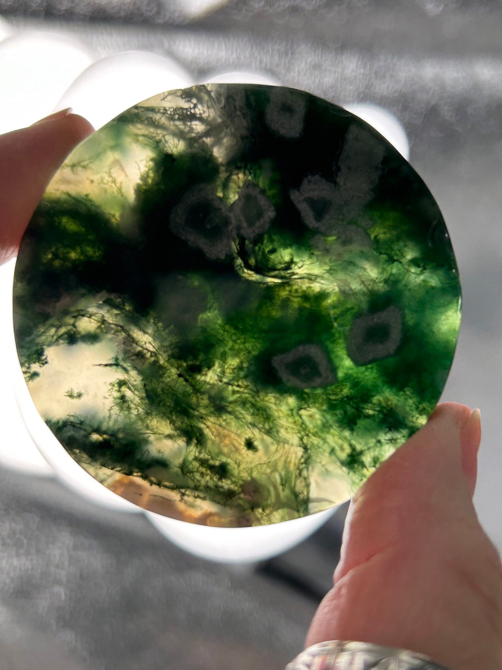 Moss Agate Disc - Image 7
