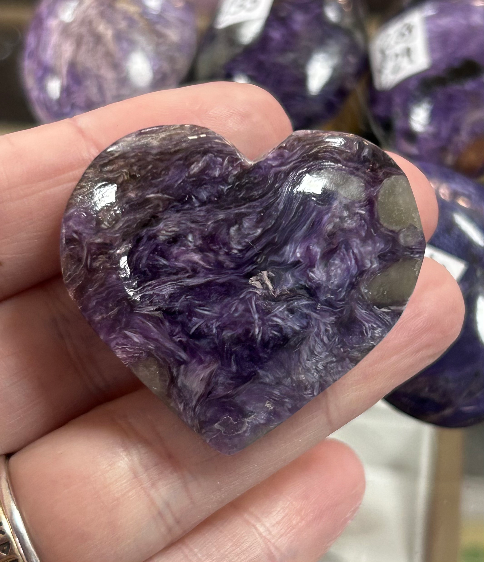 Charoite Heart
