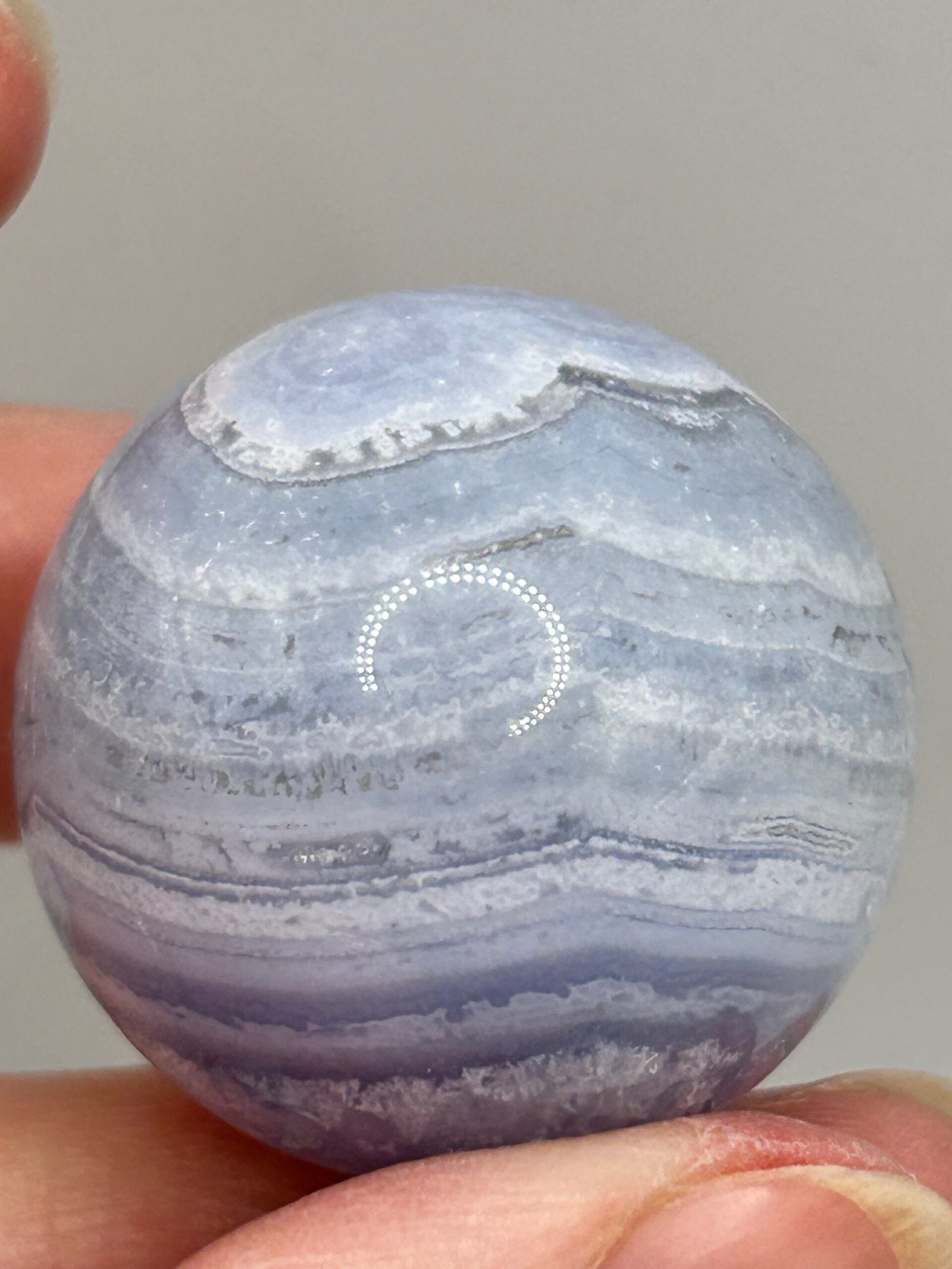 Blue Lace Agate Sphere - Image 10