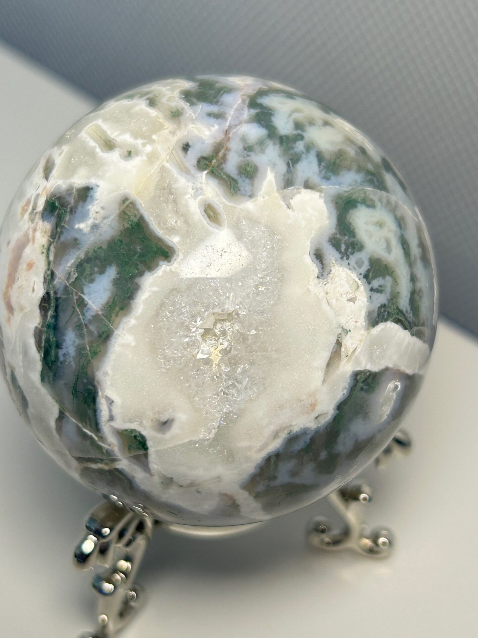 Moss Agate Sphere - Image 4