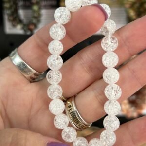 Crackle Quartz Bead Bracelet