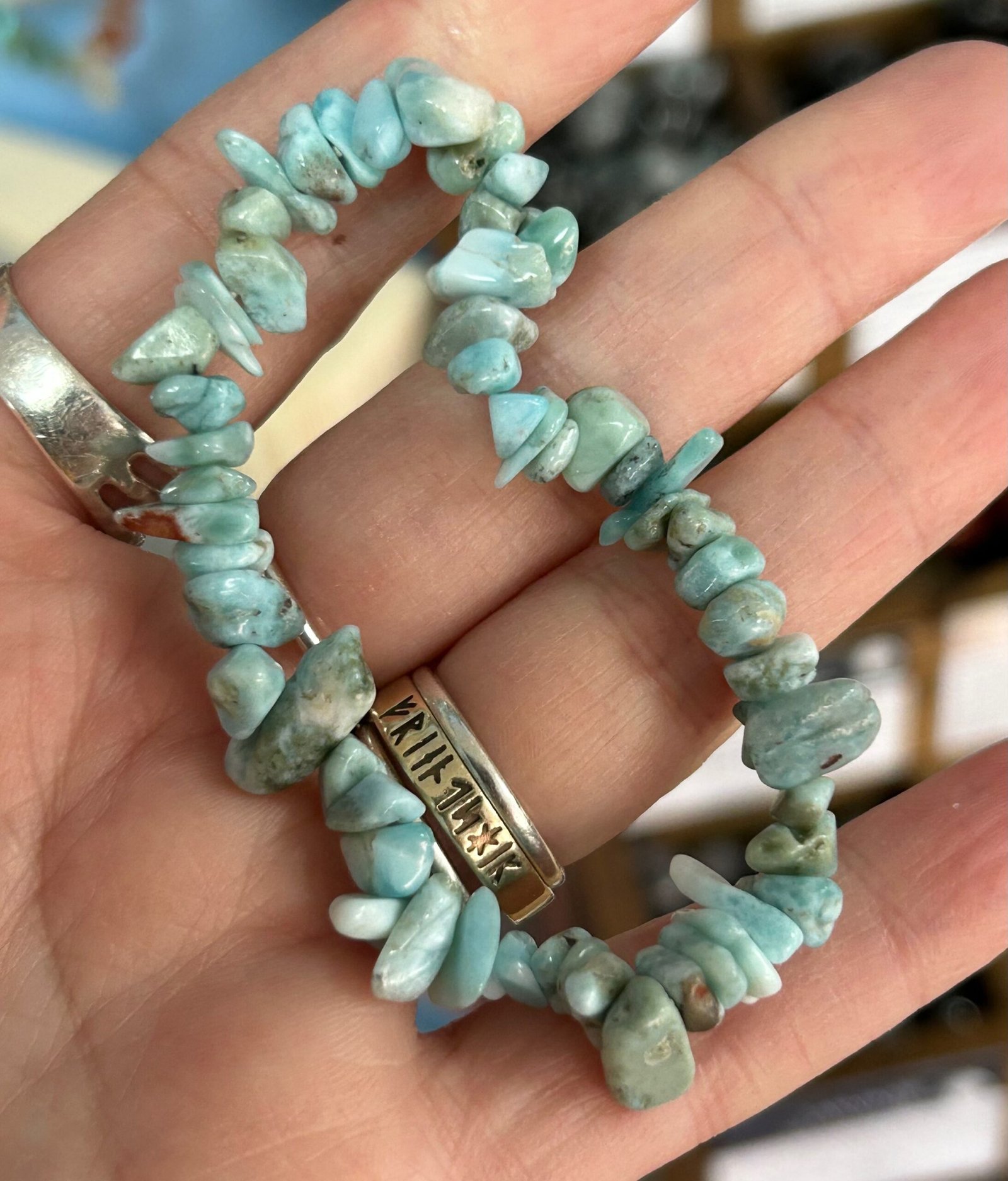 Larimar Chipstone Bracelet - Image 3