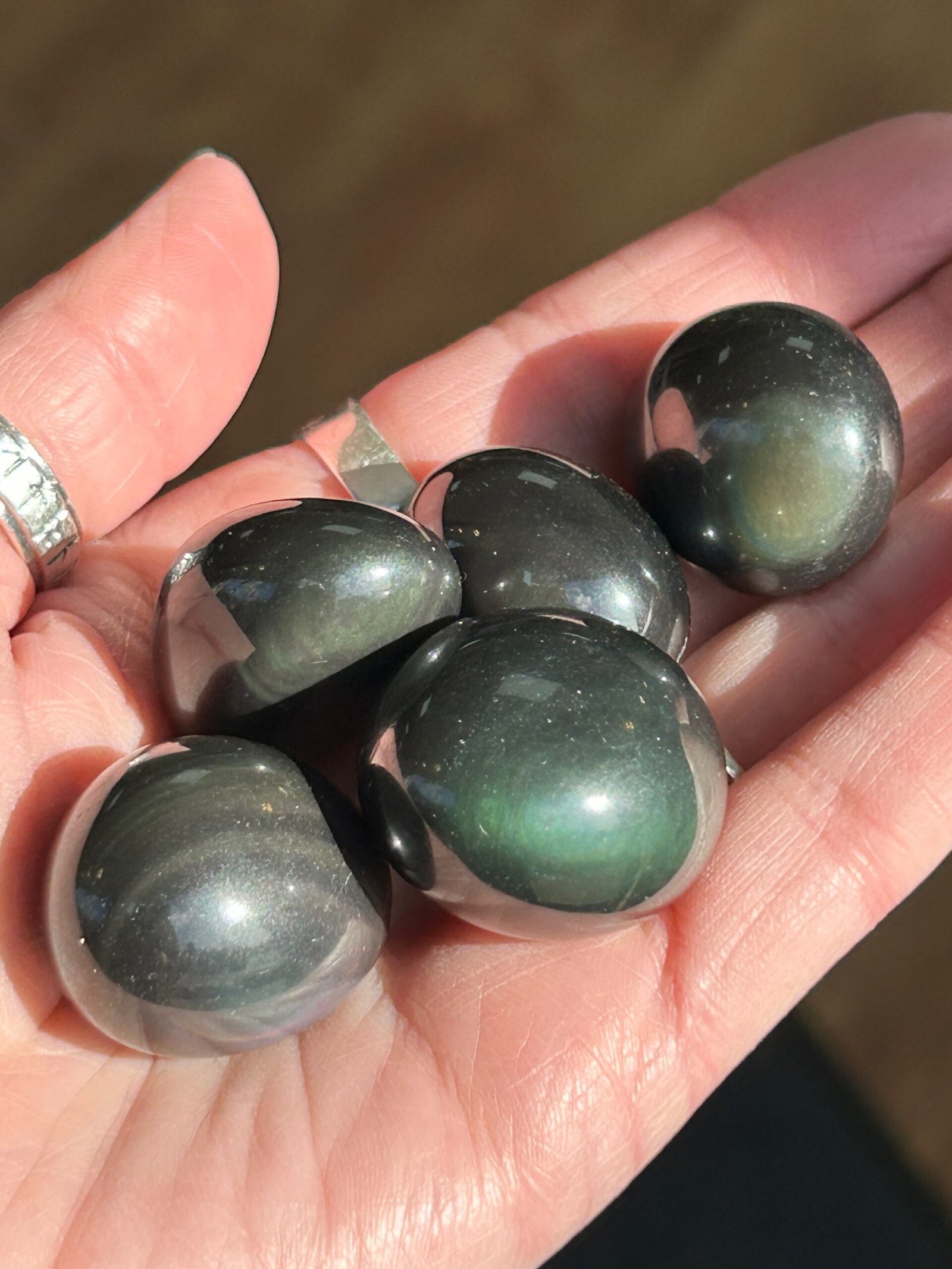 Rainbow Obsidian Tumbles