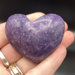 Lepidolite Heart