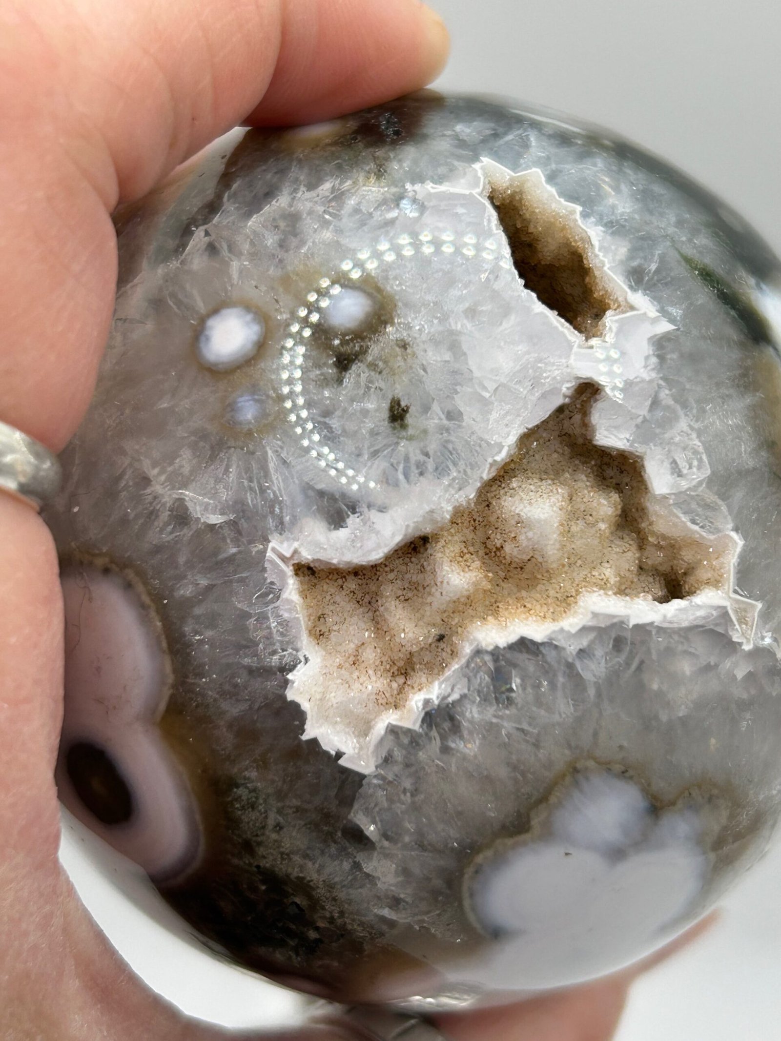 8th Vein Ocean Jasper Sphere - Image 6