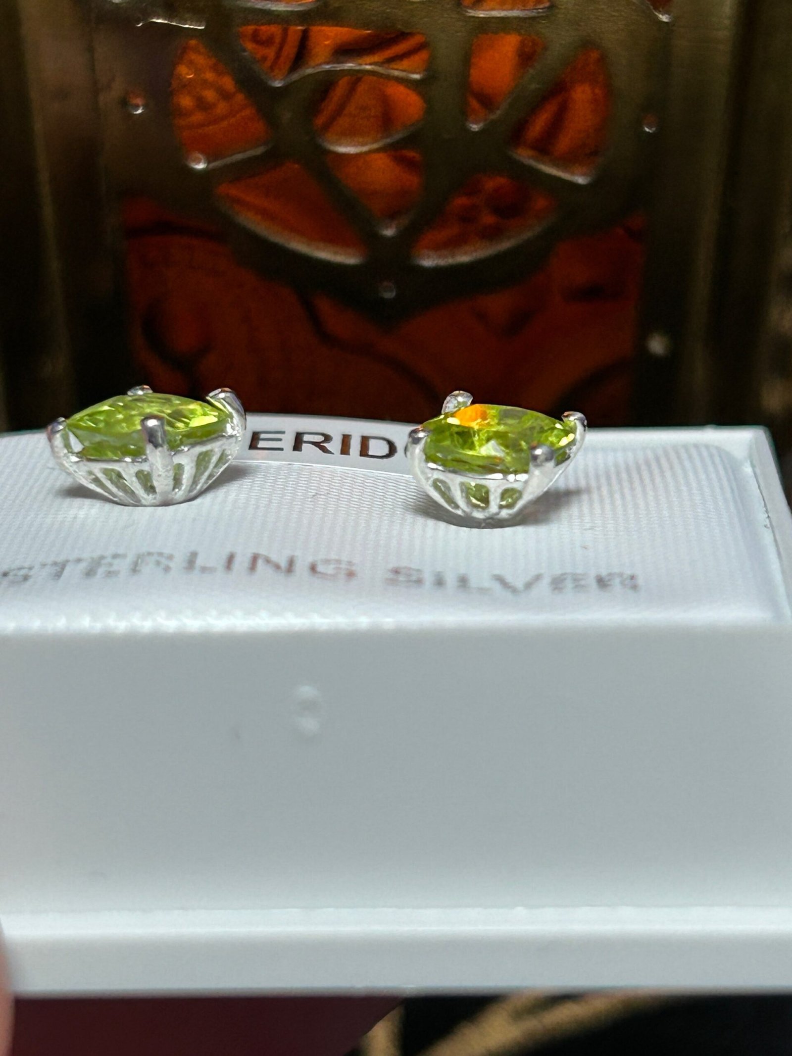 Peridot Stud Earrings - Image 3