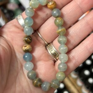 Blue Onyx Bead Bracelet