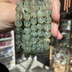 Prehnite Bead Bracelet