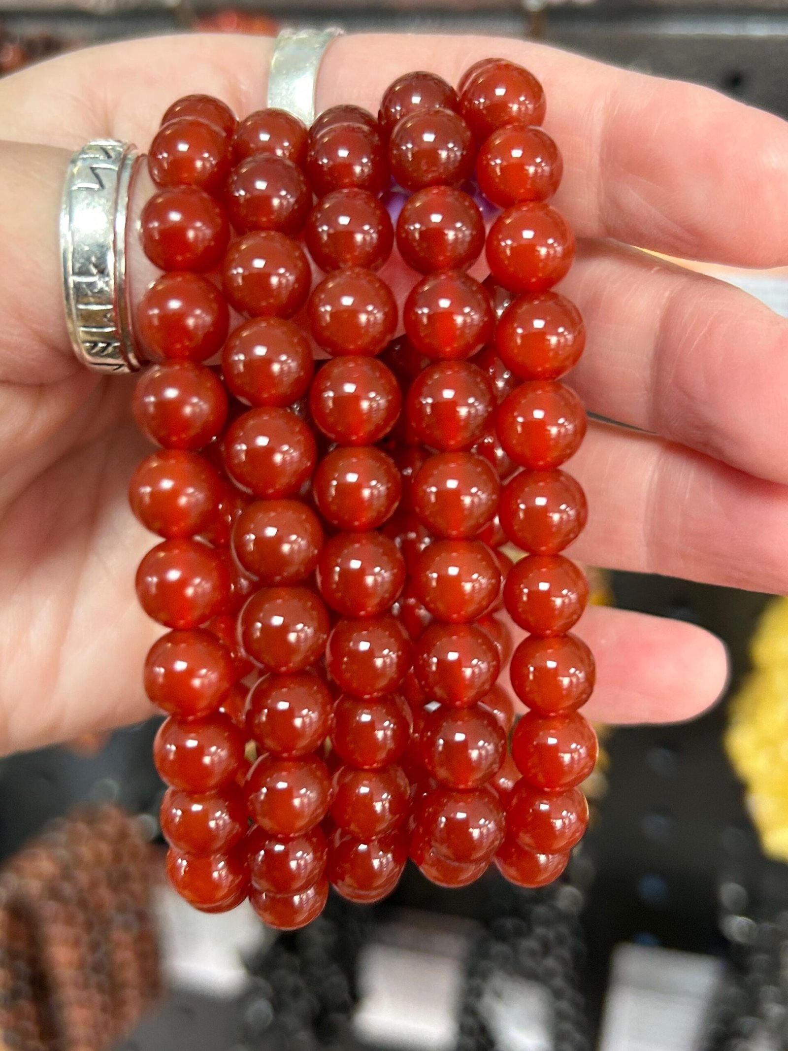 Carnelian Bead Bracelet - Image 2