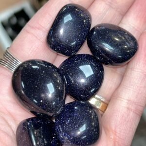 Blue Goldstone Tumble Stone