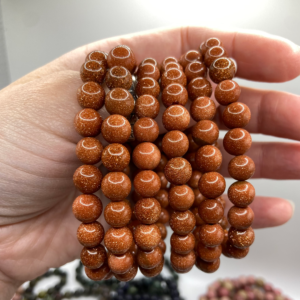Goldstone Bead Bracelet