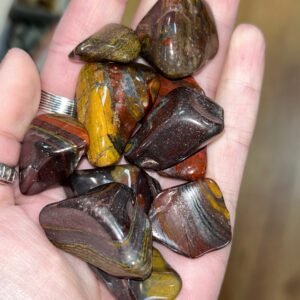 Tiger Iron Tumble Stone