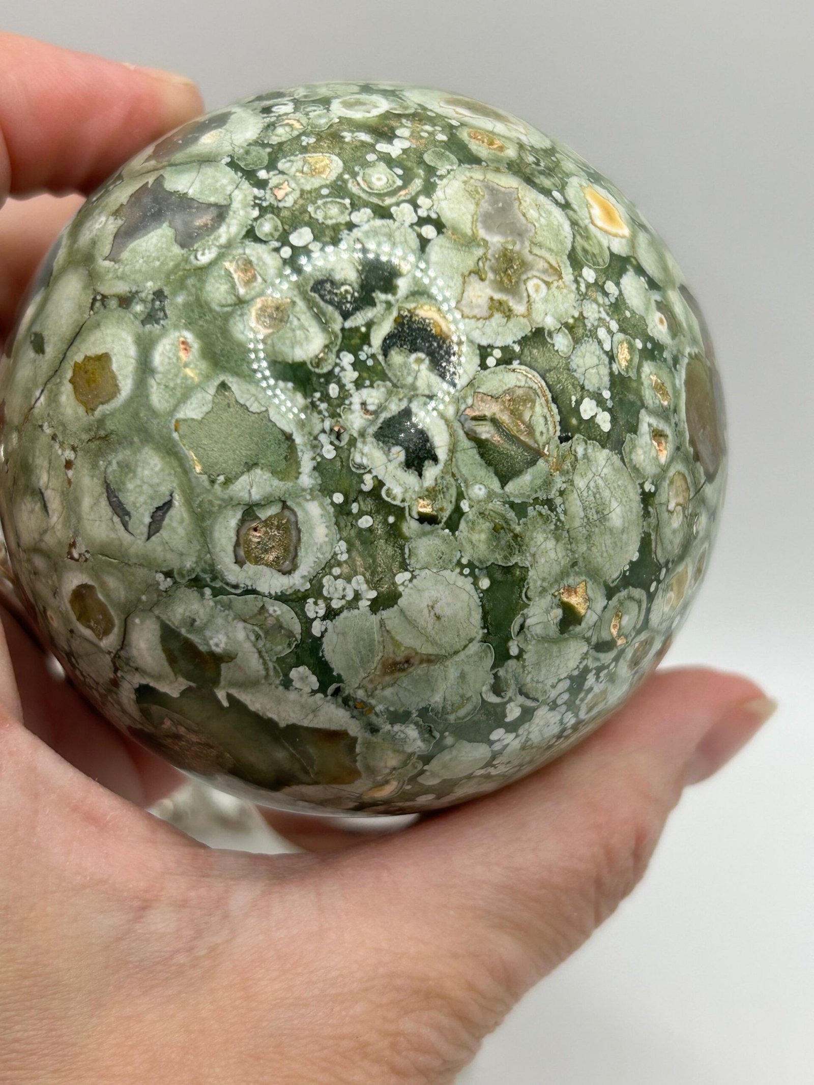 Rainforest Rhyolite Sphere - Image 4
