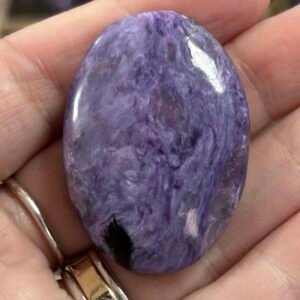 Charoite Palm Stone