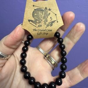Black Tourmaline Bead Bracelet