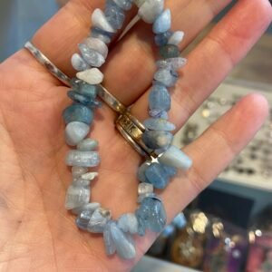 Aquamarine Chip Stone Bracelet