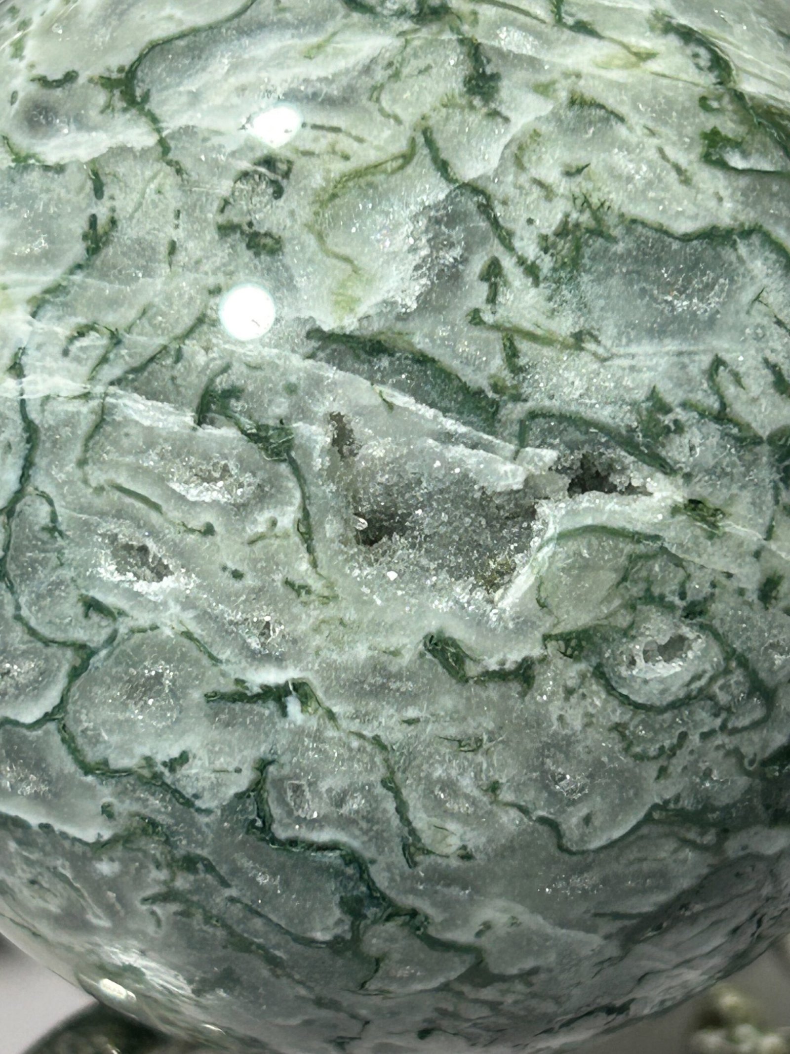 Moss Agate Sphere - Image 3