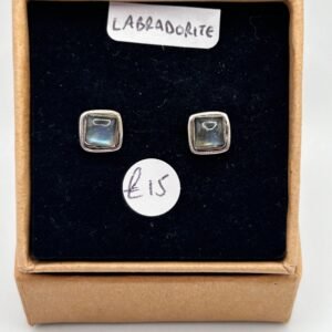 Sterling Silver Labradorite Stud Earrings
