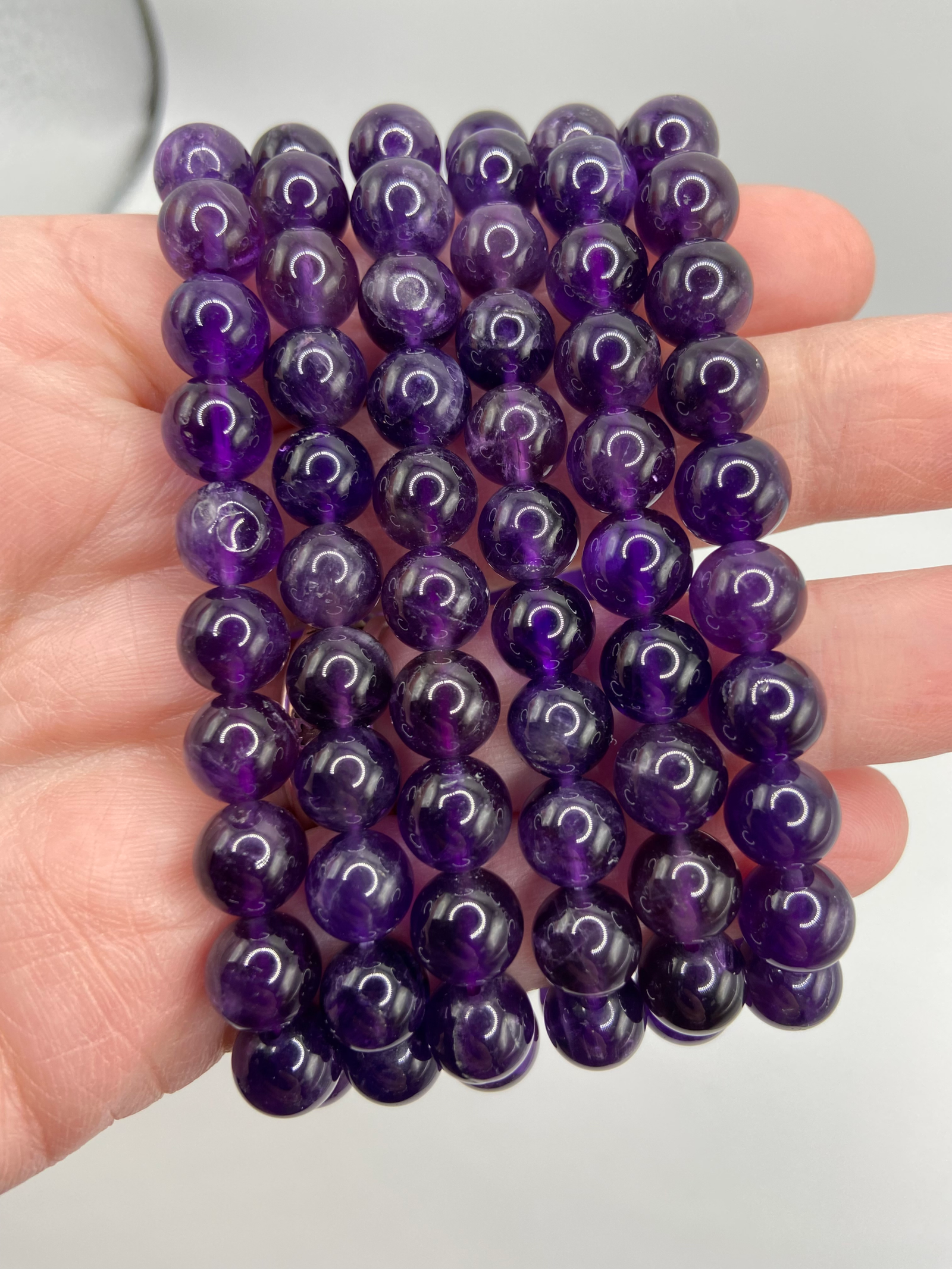 Amethyst Bead Bracelet