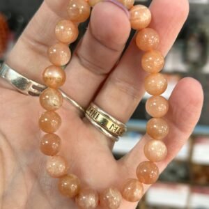 Sunstone Bead Bracelet