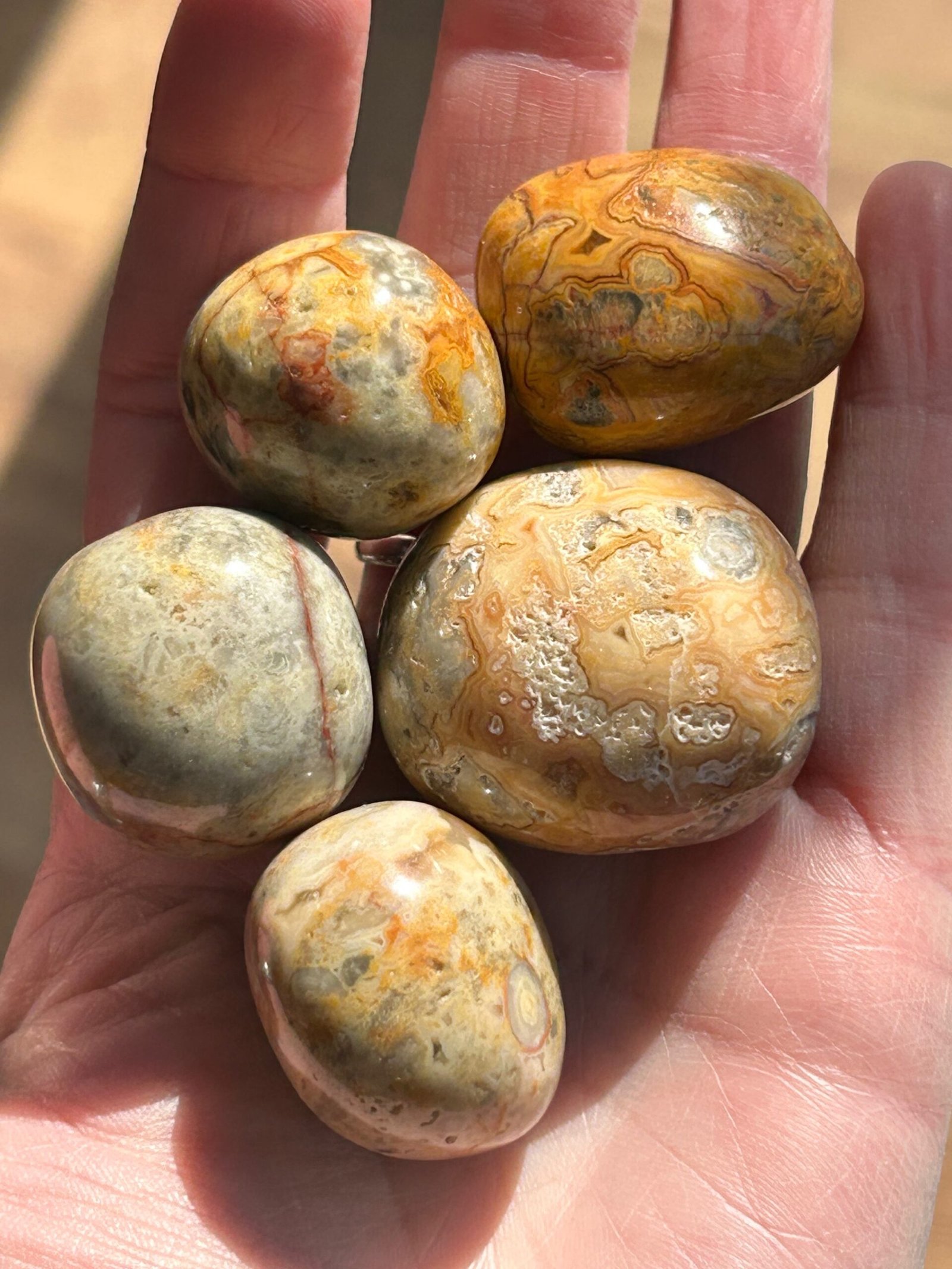 Crazy Lace Agate Tumble