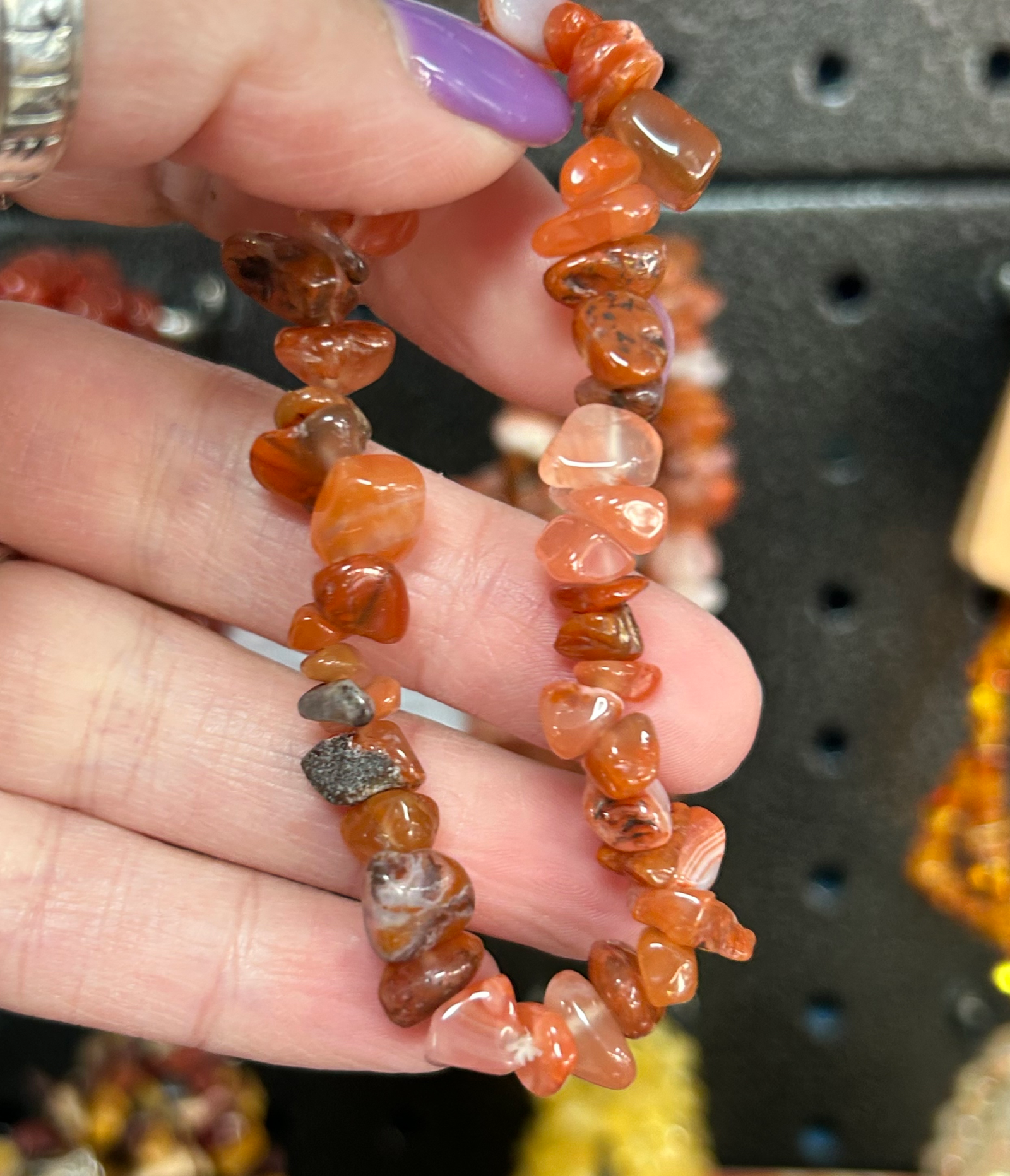 Red Aventurine Chipstone Bracelet